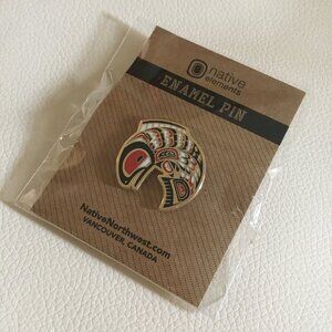 NWT Salmon Enamel Pin Native Northwest Elements